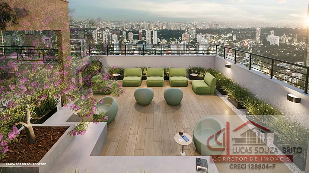Praça Pôr do Sol no Rooftop do Alto Chácara Santo Antônio